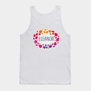 Eleanor name with colorful leaves Tank Top